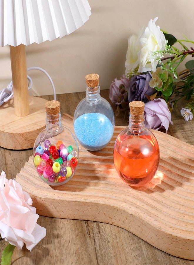 AojSup 36 Pcs Spherical Plastic Potion Bottles - 3.4 Oz Sand Art Ball Bottle Set with Corks and Tags for DIY Crafts, Wedding Party Favor & Decorative Gifts - Image 4